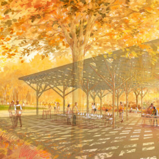 Image projet Construction d’une halle sur la place Jean Jaurès à Romans-sur-Isère (26)